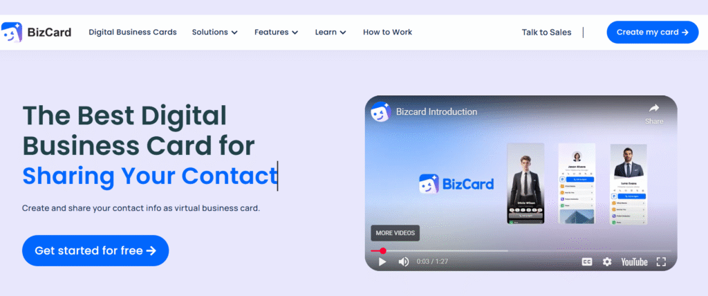BizCard-Digital Business Card App