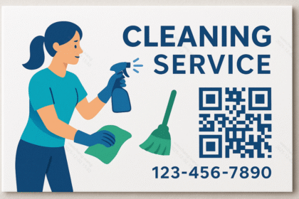cleaning business card idea